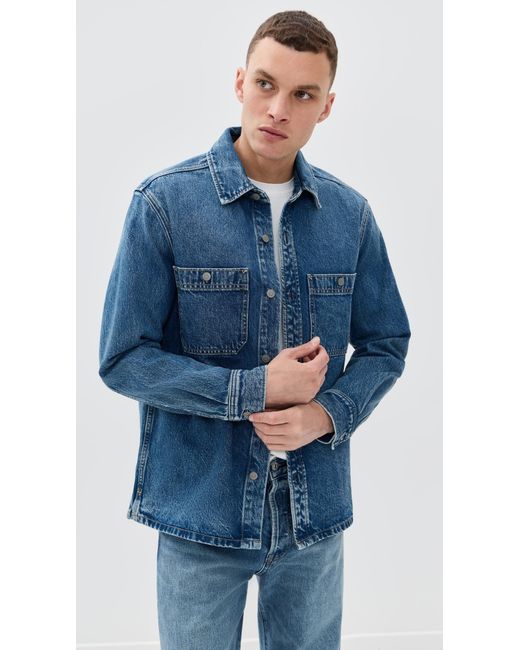 Madewell Blue Denim Shacket for men