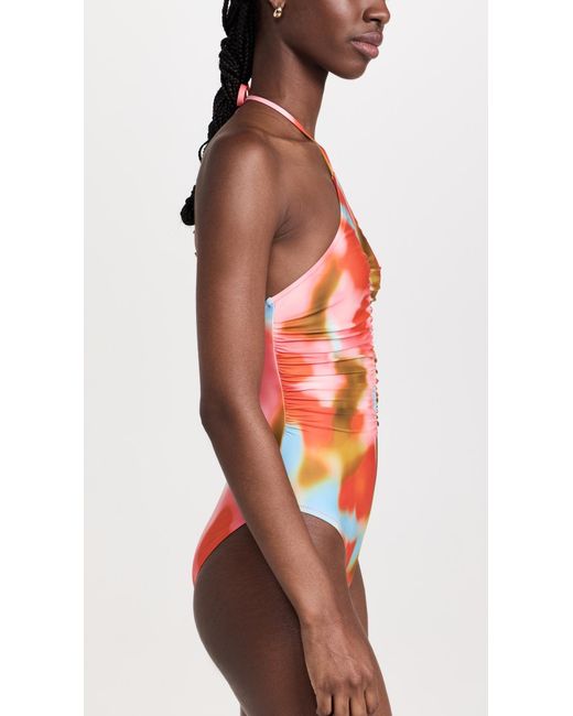 Solid & Striped Red Soid & Striped The Ina One Piece Bur Print