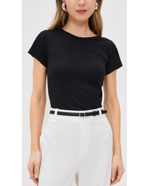 LIE STUDIO Black The Georgia Slim Belt