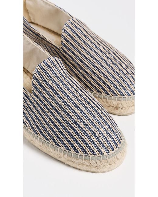 Manebí Multicolor Raffia Stripe Classic Espadrilles for men