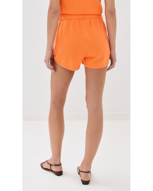 Le Bos Orange Track Shorts