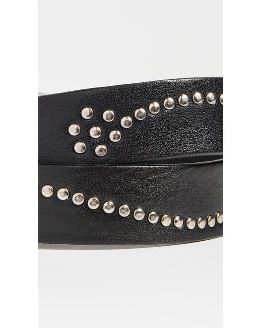 Andersons Black Studded Belt