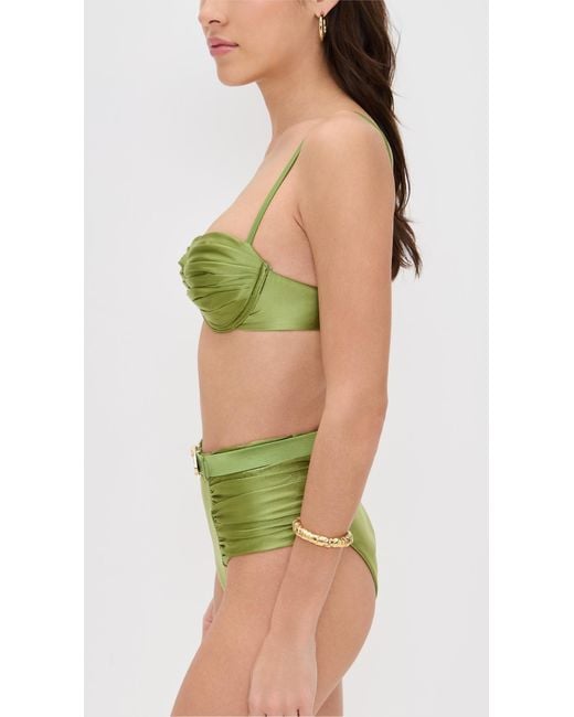 Devon Windsor Green Karter Bikini Top