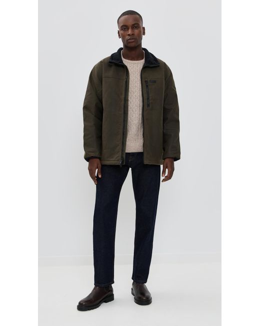 Filson Black Tin Cloth Primaloft Jacket for men