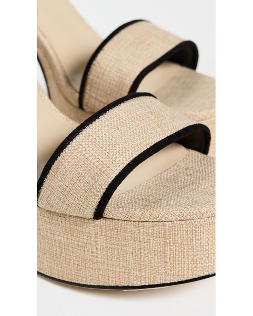 Larroude Black Dolly Platform Sandals