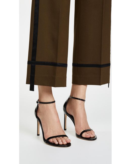 stuart weitzman black sandals