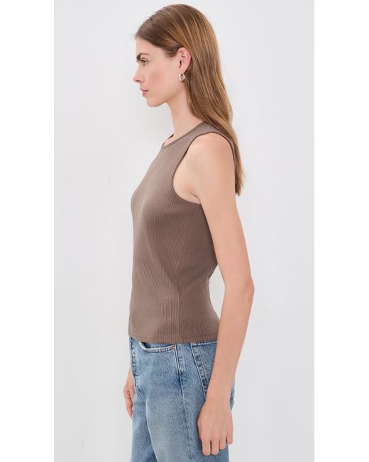 Vince Multicolor Rib Shell Tank