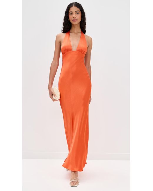 bec and bridge brown halter dress JUNIPER HALTER MAXI DRESS main image 0
