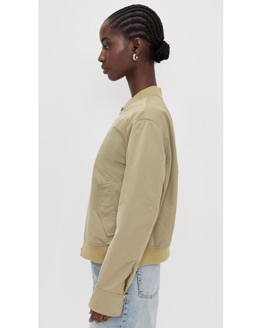 Vince Natural Relaxed Tech Bomber Jacket