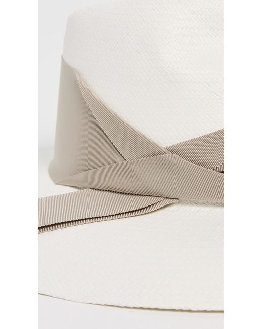 Freya White Gardenia Hat
