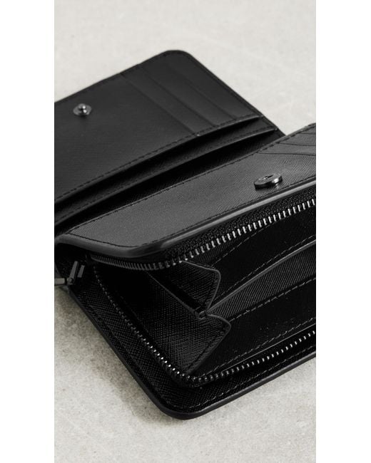 Marc Jacobs Black The Utility Snapshot Tonal Crossbody Compact Wallet