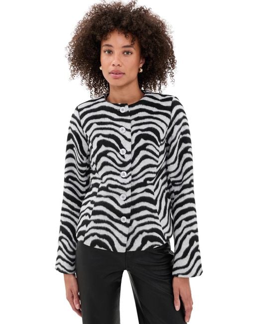 Bailey Rose Black Zebra Jacket