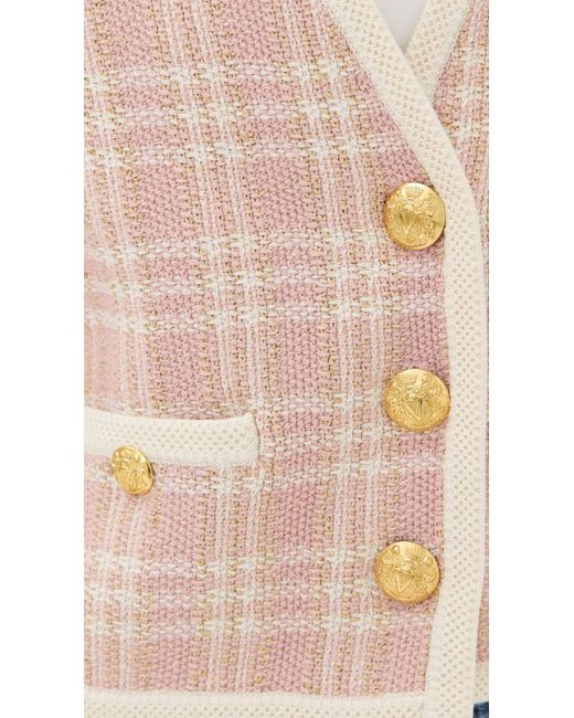 Veronica Beard Blue Claudine Knit Jacket