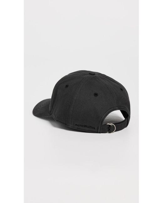 Acne Black Cunvo Face Stud Hat