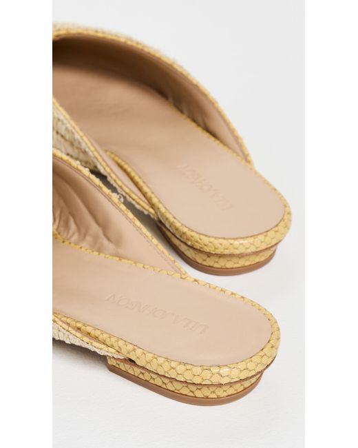 Ulla Johnson Black Raffia Mules