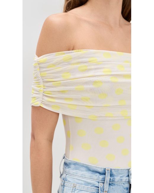 AFRM Blue Divya Thong Bodysuit