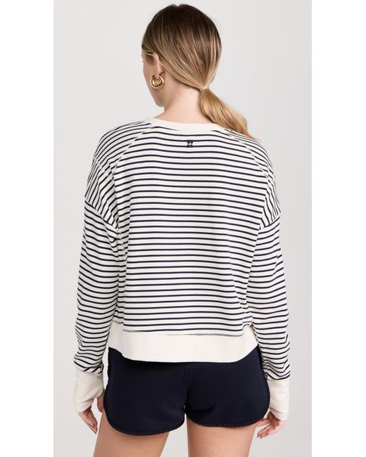 Sweaty Betty White After Class Crop Sweatshirt