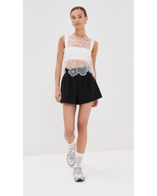 Cecilie Bahnsen Alfie Top in White | Lyst Canada