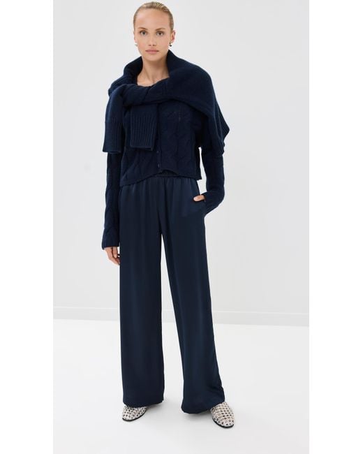 SABLYN Blue Brynn Pull On Wide Leg Pants