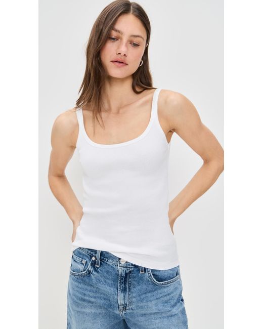 PARKE White Thin Strap Tank