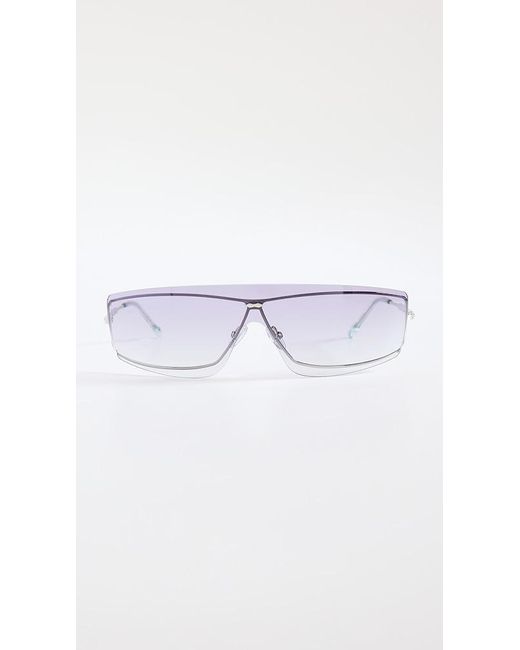 Isabel Marant Multicolor Rimless Shield Sunglasses