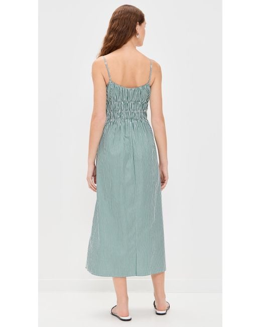 Faithfull The Brand Blue Marianne Midi Dress