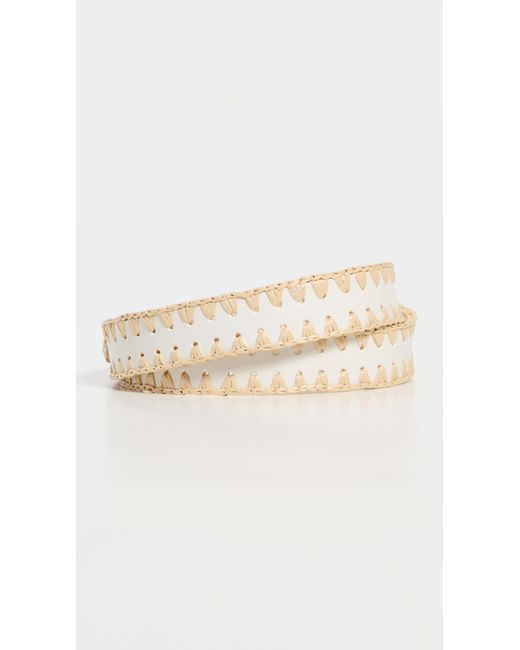 Rag & Bone Multicolor Raffia Boyfriend Belt