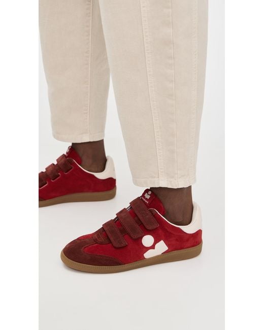 Isabel Marant Red Beth Sneakers