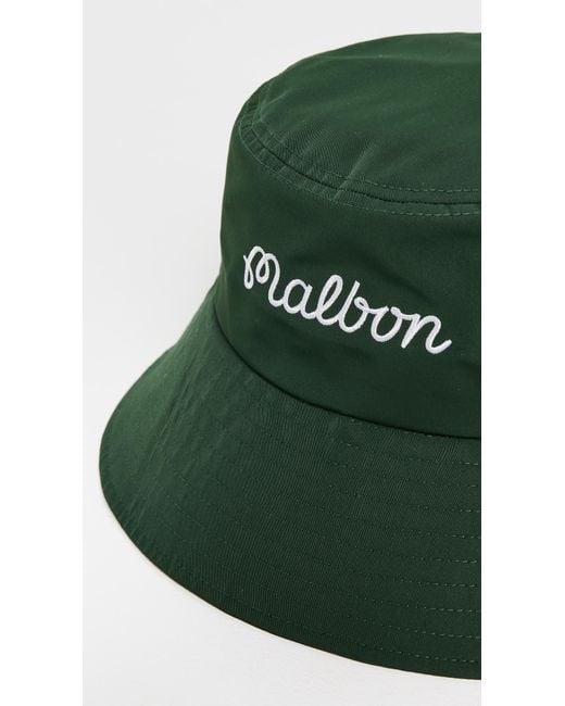 Malbon Golf Green Bucket Hat for men