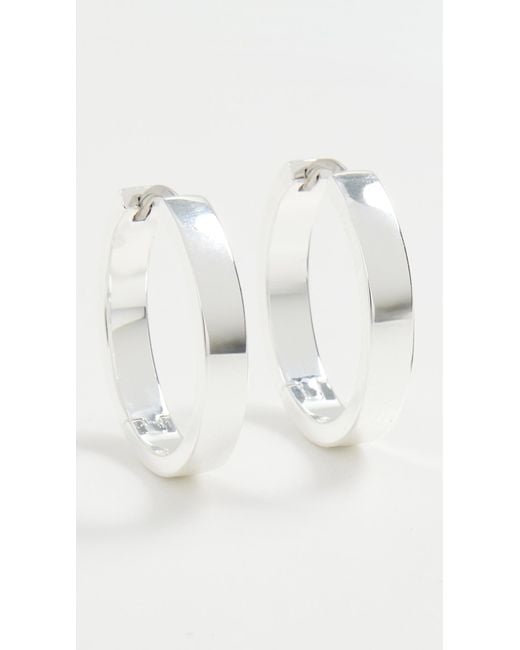 Gorjana White Rose Hoops