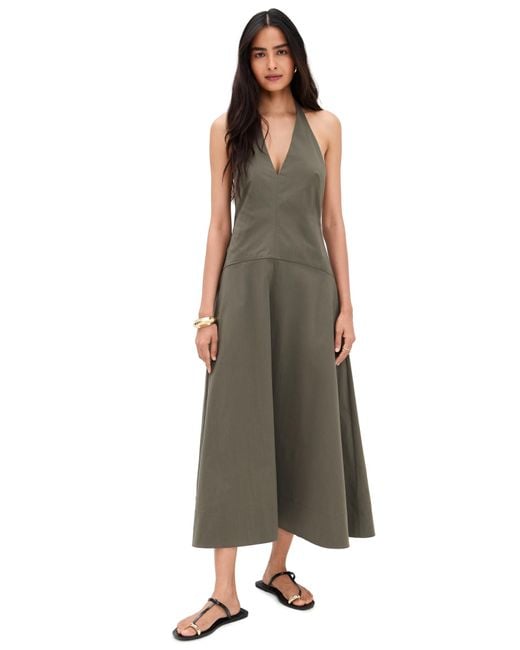 st agni green dress St. Agni Women's Cotton Crochet Dress