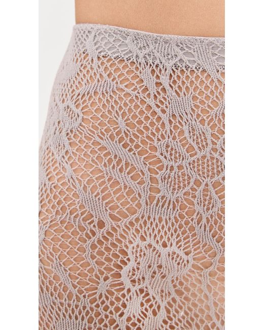 Stems Gray Aria Mesh Tights