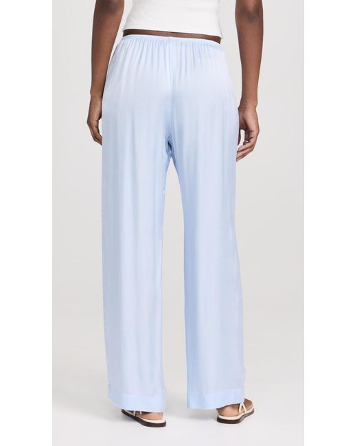 DONNI. Blue The Siky Sipe Pants Coud X