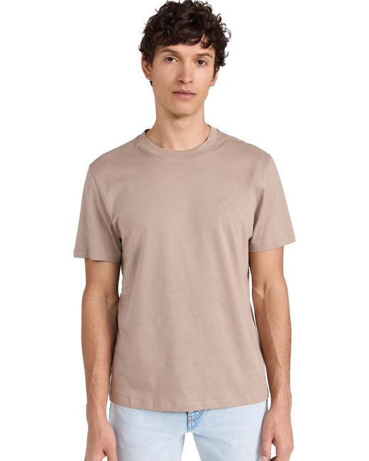 AMI Gray Ai Adc T-hirt Ight Taupe for men