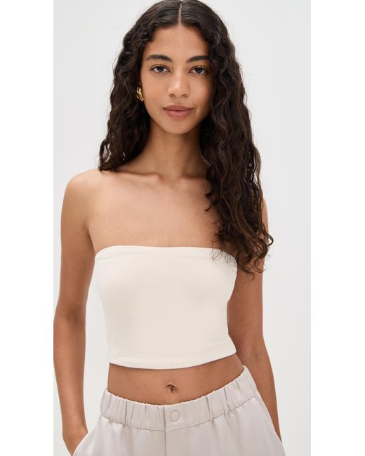 Susana Monaco Black Essential Tube Top Crop