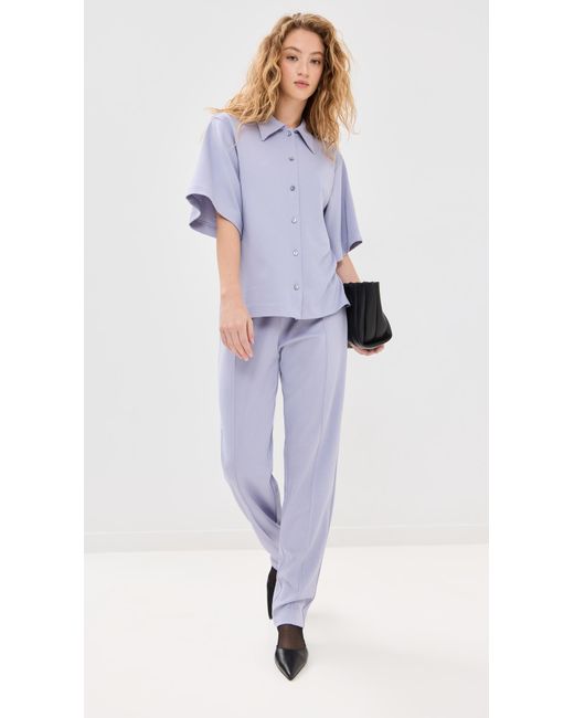 BITE STUDIOS Purple Jersey Short Sleeve Shirt
