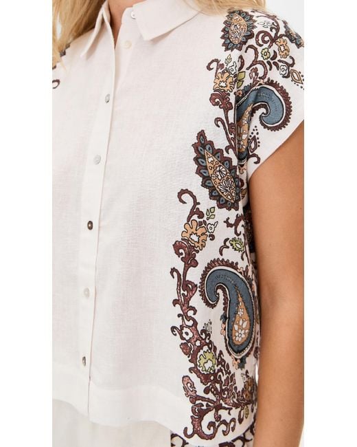 Cleobella White Selene Blouse