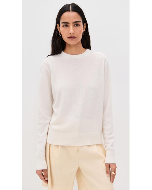 White + Warren Multicolor Cashmere Crew Pullover