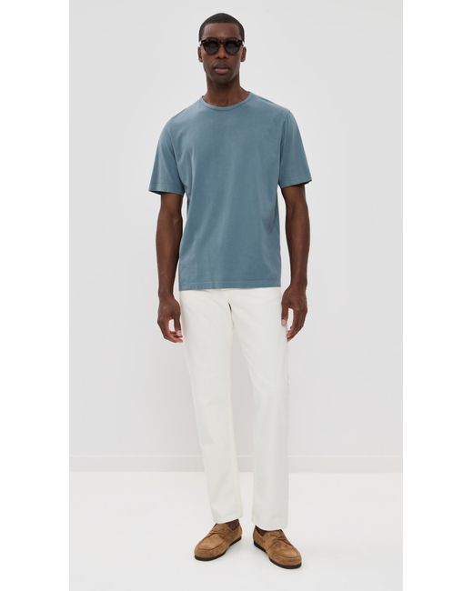 Theory Blue Crew Neck Tee for men
