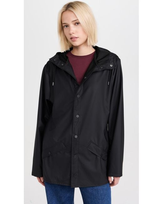 Rains Black Rain Jacket