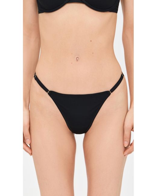 Natori Black Verge Adjustable String Thong