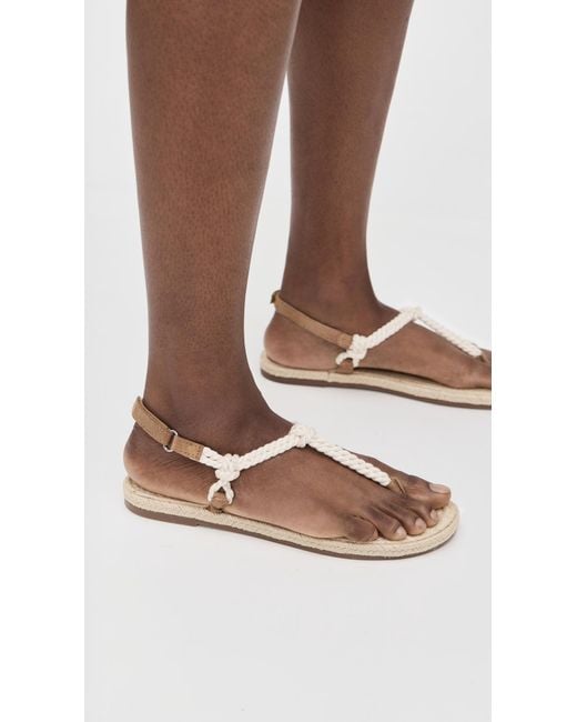 Manebí White Rope Sandals