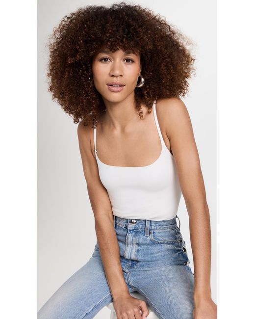 Commando Blue Neoprene Cami Thong Bodysuit