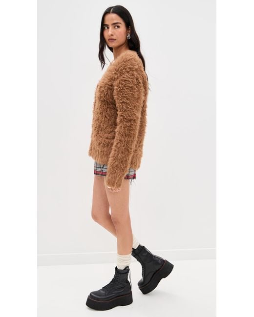 R13 Brown Boyfriend Cardigan