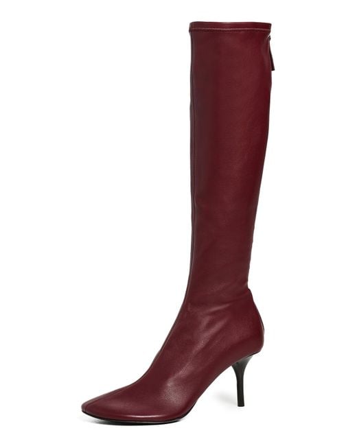 Acne Red Stretch Back Boots
