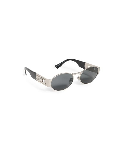 Versace Black Ve2264 Oval Sunglasses