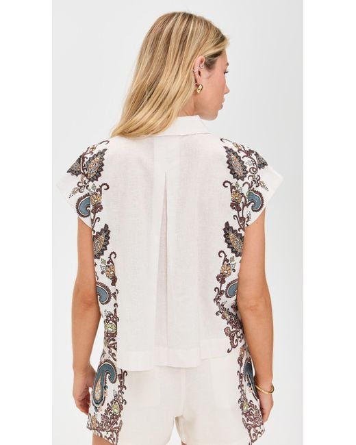 Cleobella White Selene Blouse