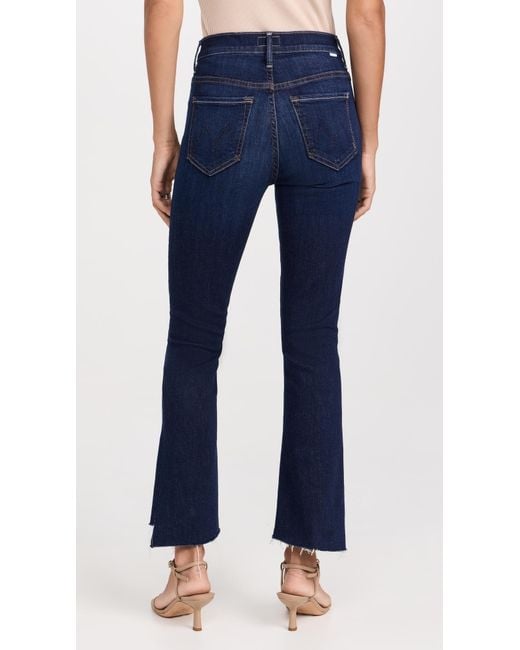 Mother Blue The Insider Crop Step Fray Jeans