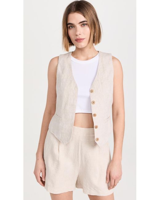 Madewell Natural Single-breasted Vest