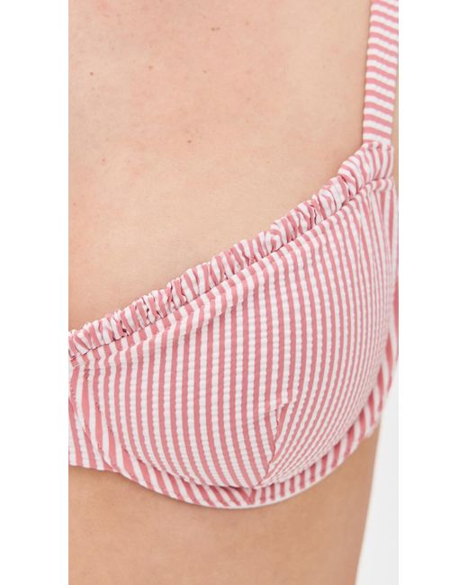 Onia Pink Marilyn Bikini Top